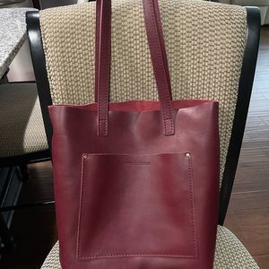 Portland leather Crossbody Cramberry